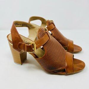 Women’s Brown Block Heel Sandals Size 10M